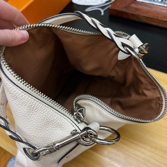 White Coach Bag with Stripe - Picture 3 of 3